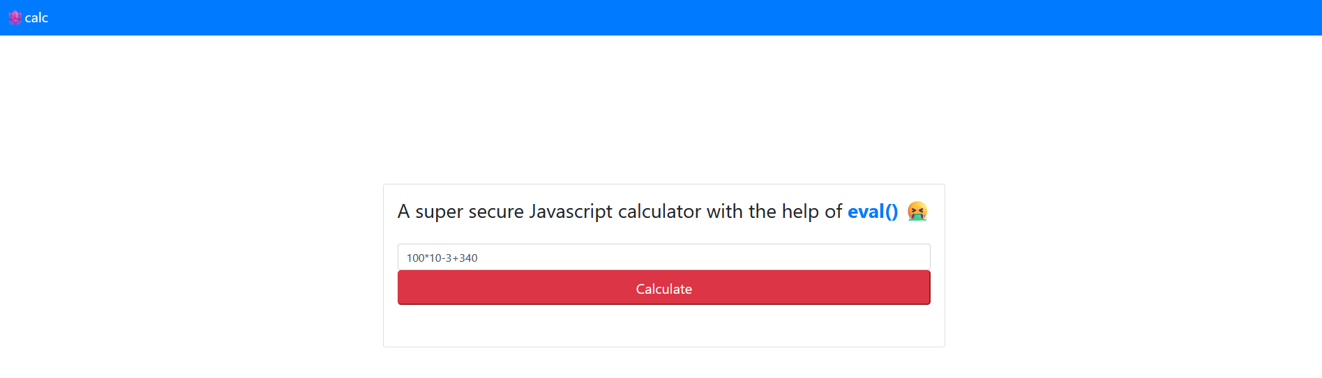 JSCalc application