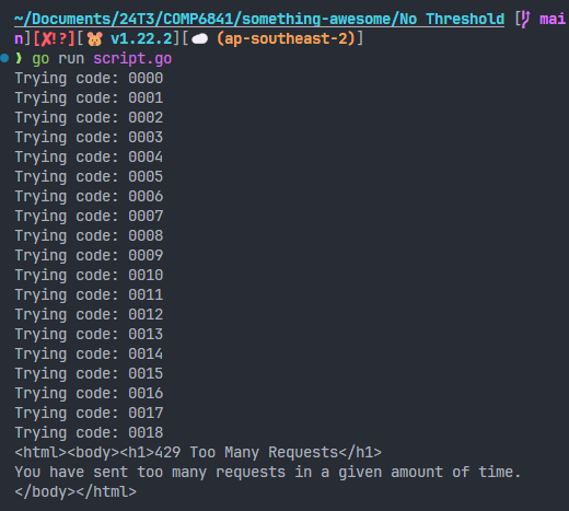 Rate limiting